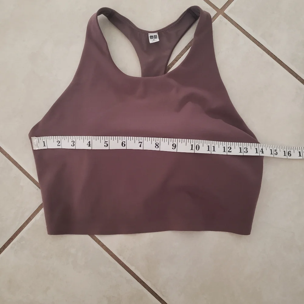 Uniqlo Brown Racerback Sports Bra Medium - Picture 4 of 6